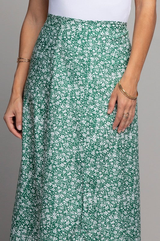 Spring Into Floral Maxi Skirt