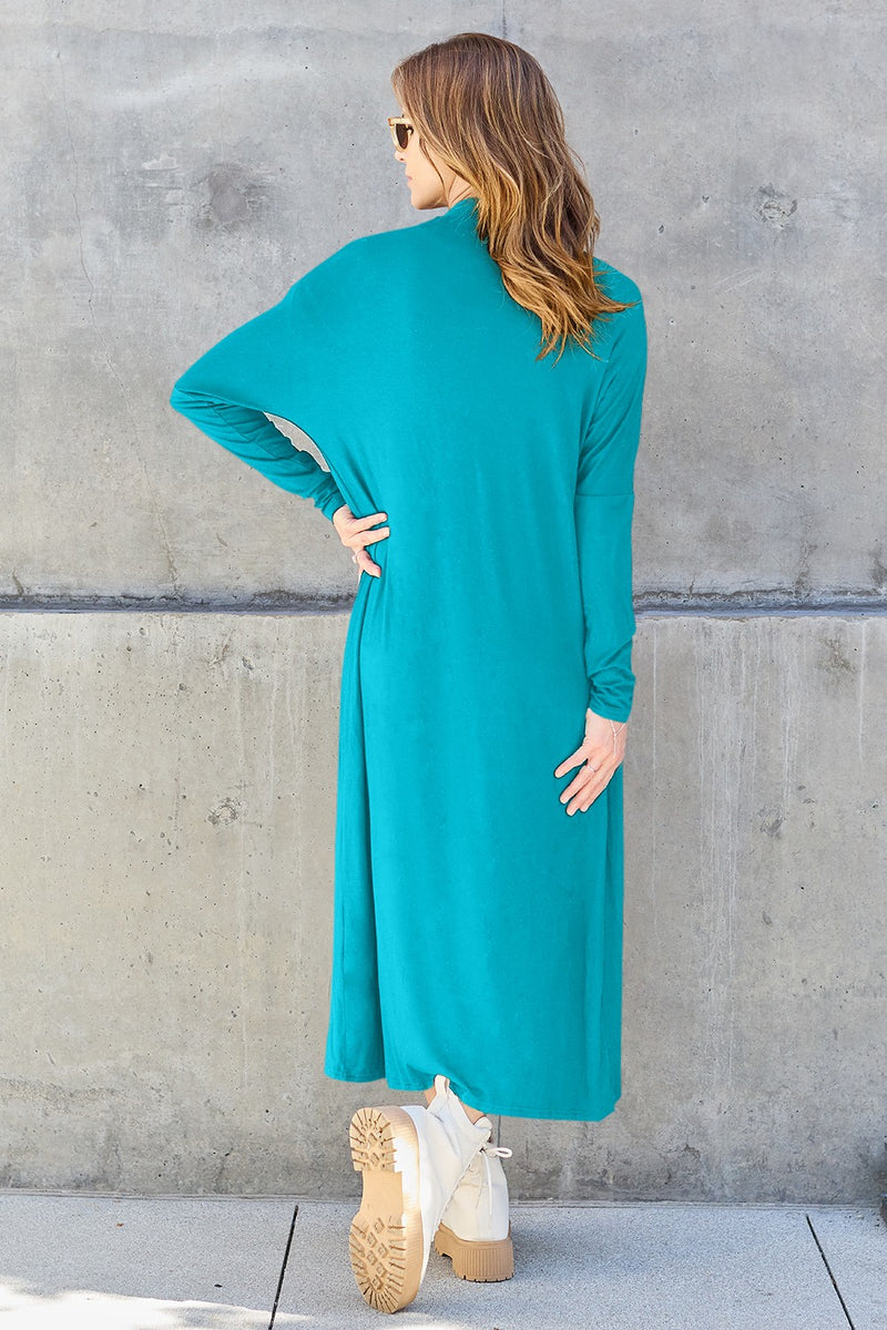 * COLORS* Open Front Long Sleeve Cover Up