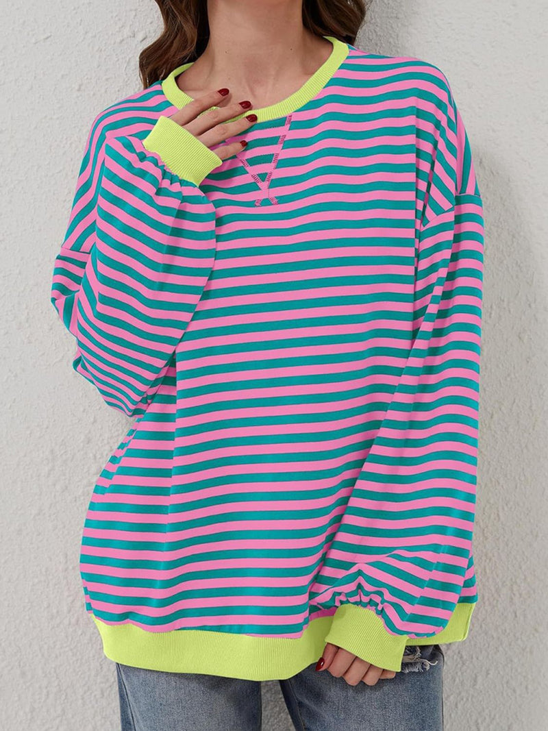 *8 COLORS* Casual School Days Striped Top