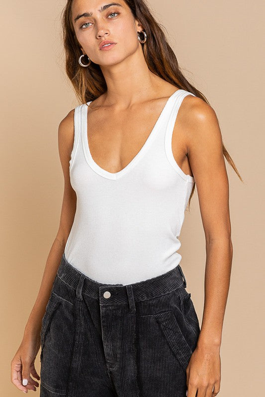 POL Sleeveless Relaxed Fit Tank Top