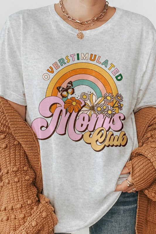 Mom Retro Flower Quote, Mother's Day Graphic Tee
