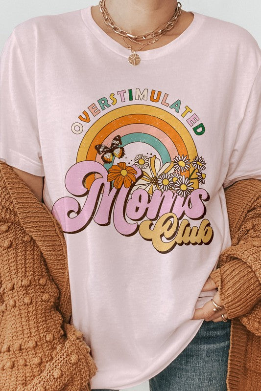 Mom Retro Flower Quote, Mother's Day Graphic Tee