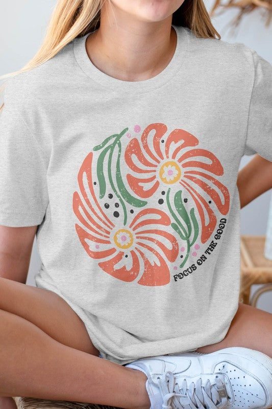 Boho Floral Inspiration Quote Graphic Tee