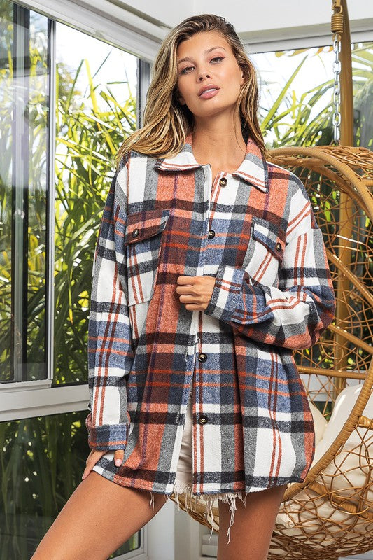 Big & Bold Checkered Point Top