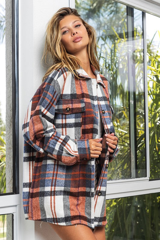 Big & Bold Checkered Point Top
