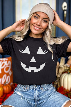 12 COLORS - Halloween Lashes Pumpkin Tee