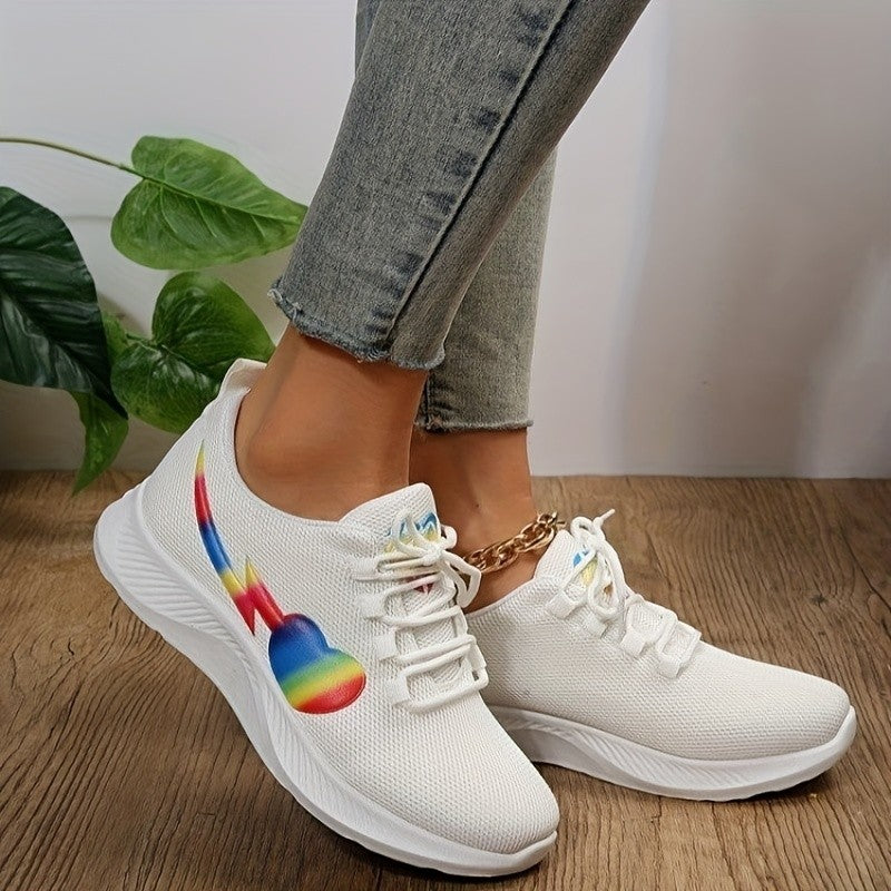 Colorful Days Mesh Lace-Up Sneakers