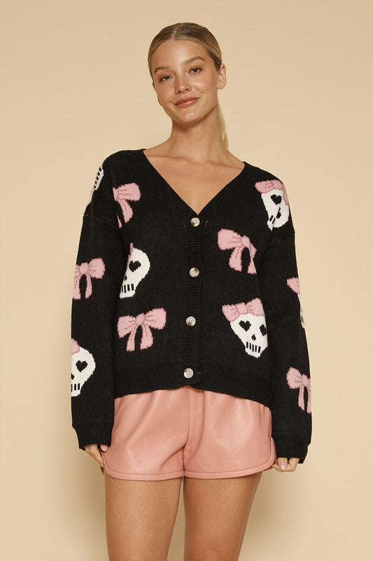 RESTOCKED - Living Dead Girl Skull Cardigan