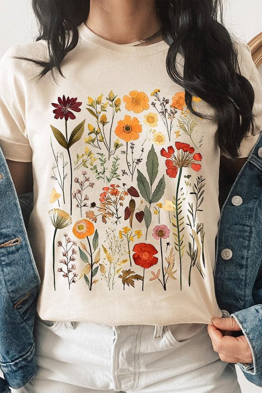 Botanical Wildflowers Graphic Tee