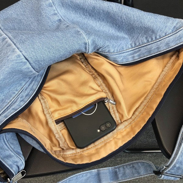 Tatum Denim Sling Bag