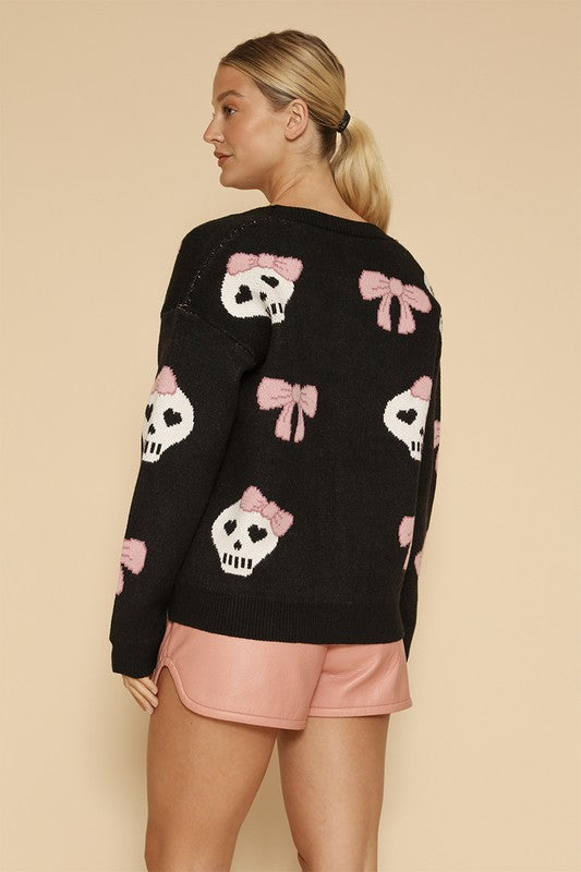 RESTOCKED - Living Dead Girl Skull Cardigan