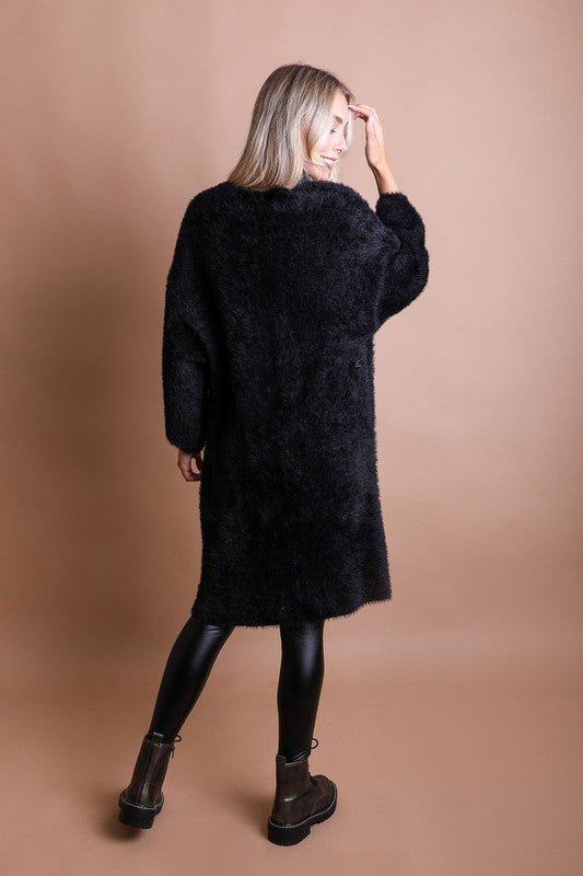 Winter Luxe Mohair Knit Cardigan