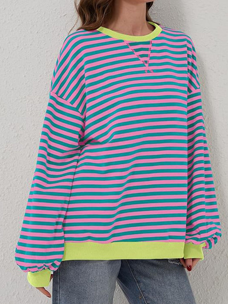 *8 COLORS* Casual School Days Striped Top