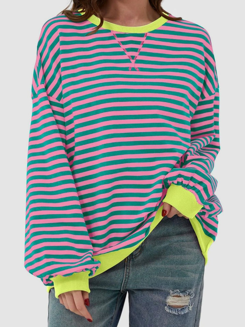 *8 COLORS* Casual School Days Striped Top