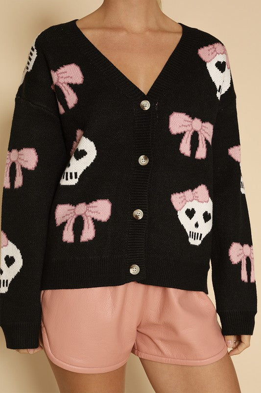 RESTOCKED - Living Dead Girl Skull Cardigan