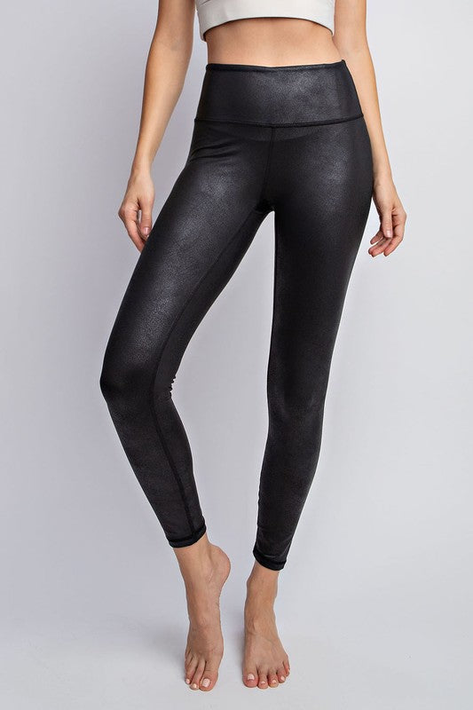 Plus Tummy Control Faux Spanx Leggings