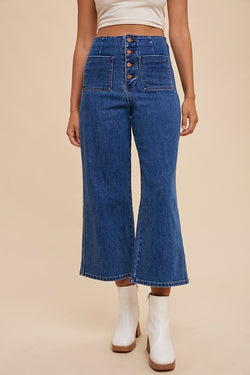 Annie Wear Button Fly High Waist Jeans