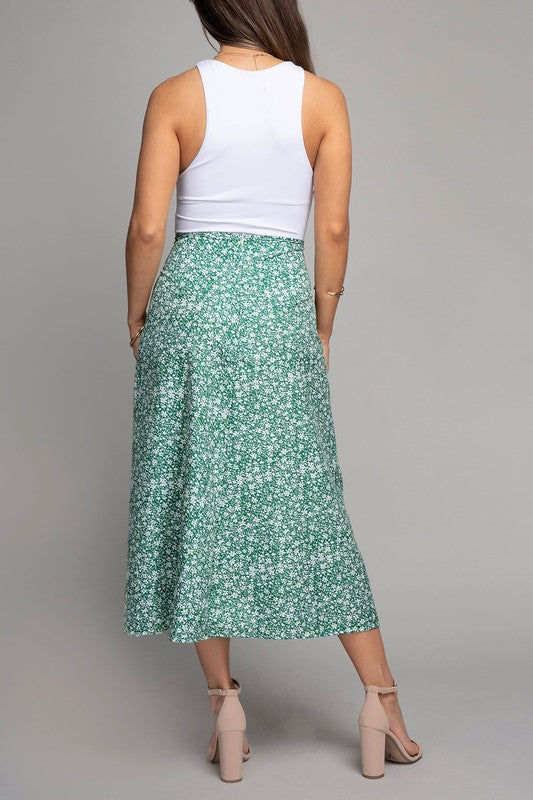 Spring Into Floral Maxi Skirt