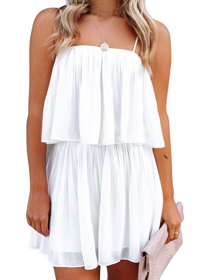 * 6 COLORS* On a Boat Ruched Spaghetti Strap Romper