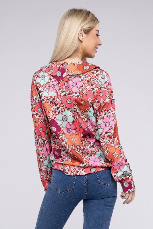 70's Inspired Floral Shirt