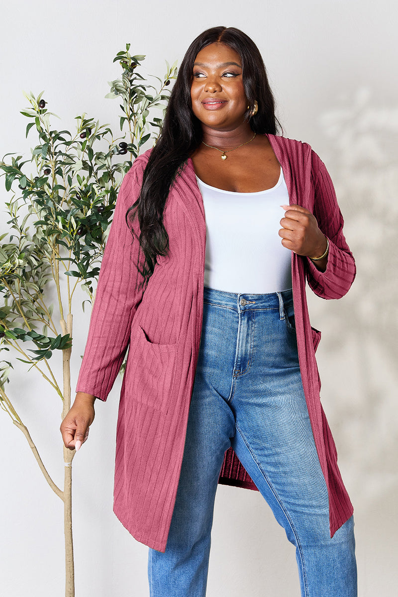 *5 COLORS* Hooded Sweater Cardigan