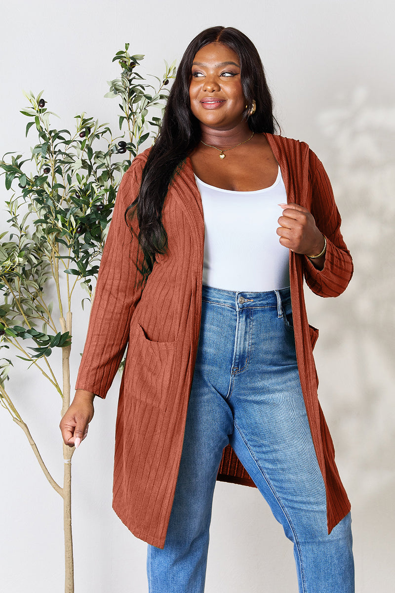 *5 COLORS* Hooded Sweater Cardigan