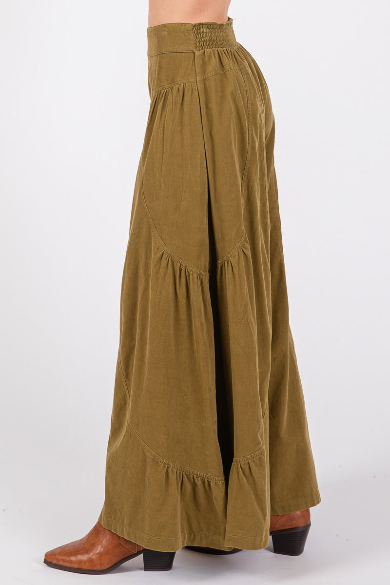 You Need High Rise Corduroy Wide Leg Pants