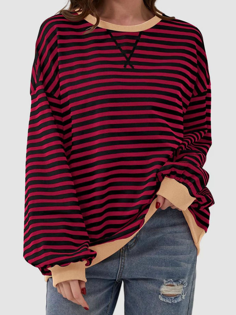 *8 COLORS* Casual School Days Striped Top