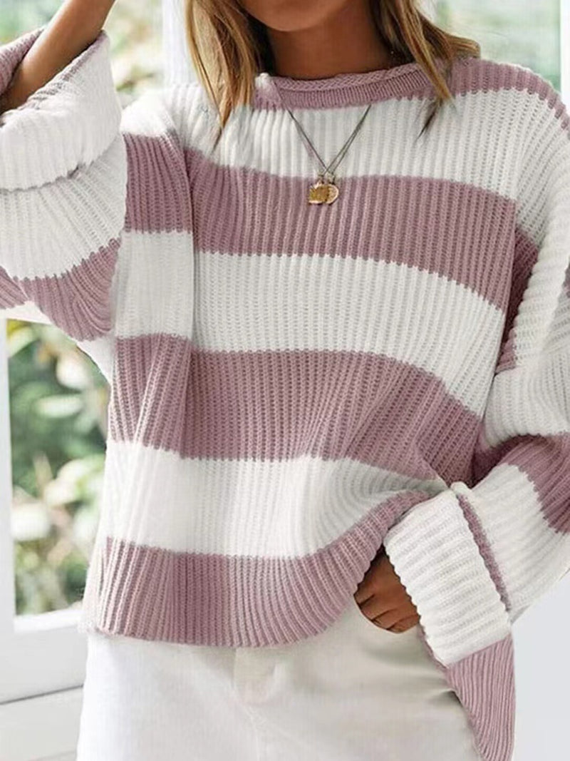 Round Neck Long Sleeve Sweater