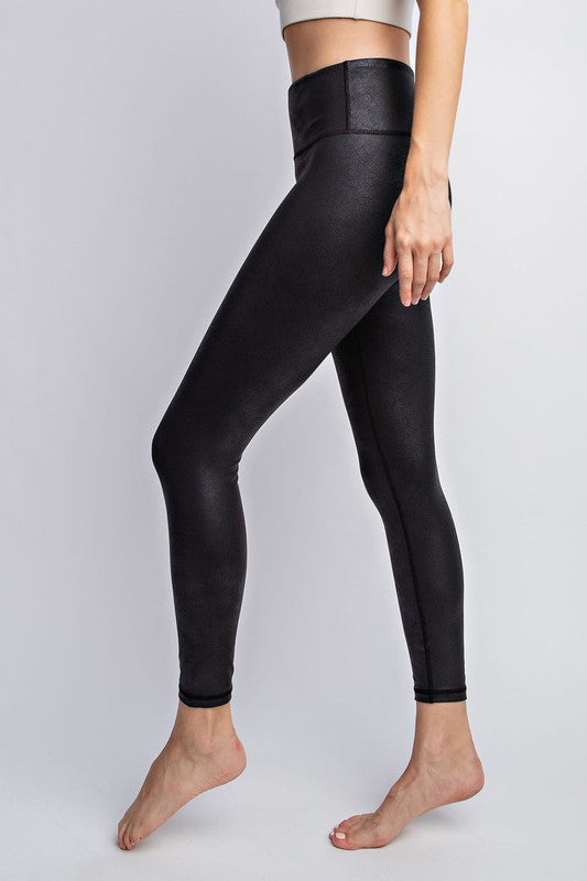 Plus Tummy Control Faux Spanx Leggings