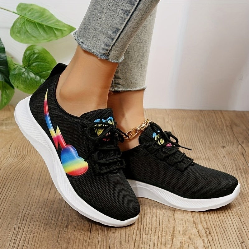 Colorful Days Mesh Lace-Up Sneakers