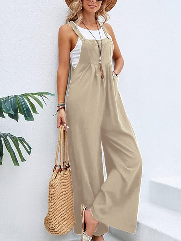 The Perfect Wide Leg Overalls with Pockets
