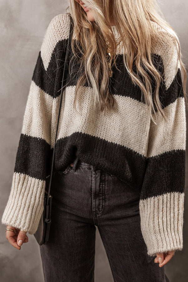 The Cutest Color Block Sweater