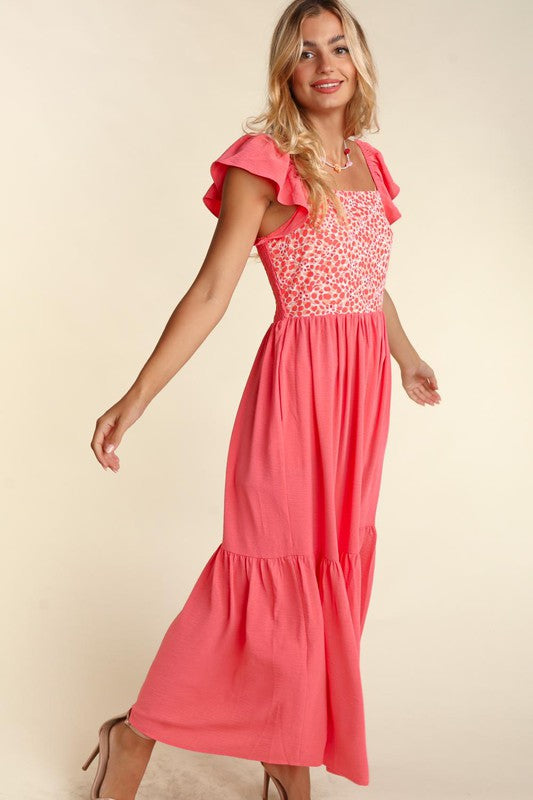 PLUS Summer Lovin'  Embroidery Maxi Dress w/ Pockets