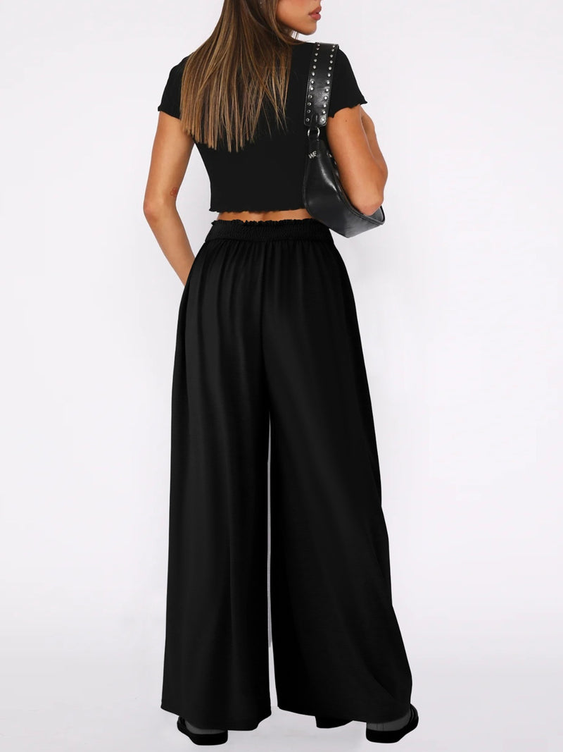 *6 COLORS* High Waist Wide Leg Pants