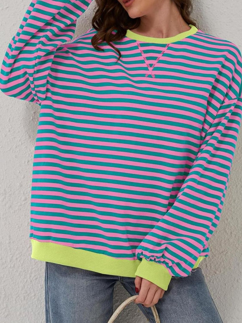 *8 COLORS* Casual School Days Striped Top