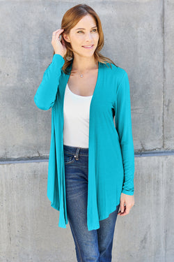 *5 COLORS*  Open Front Long Sleeve Cardigan