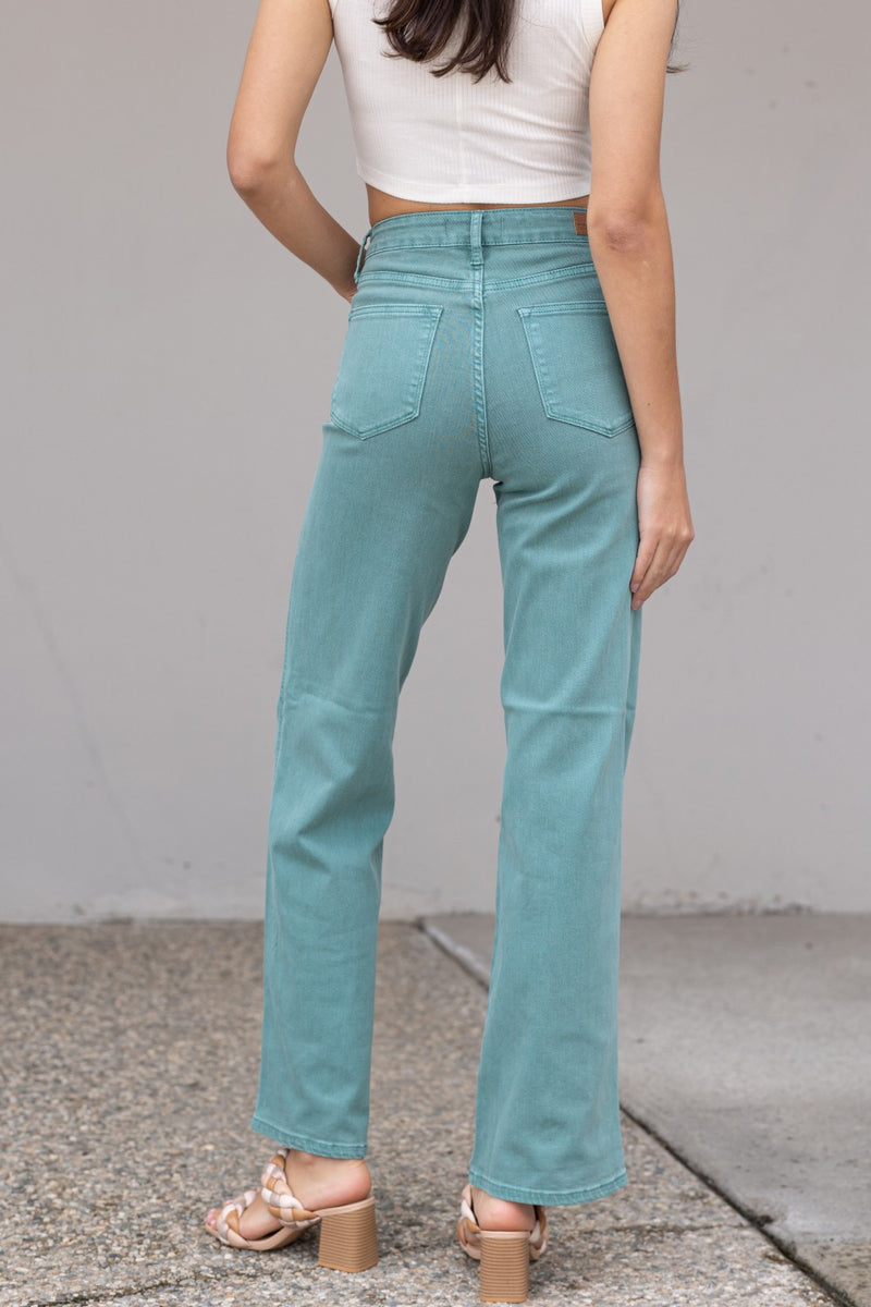 Judy Blue Sofia Straight Leg Pocket Jeans