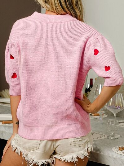 Simple & Sweet Heart Sweater