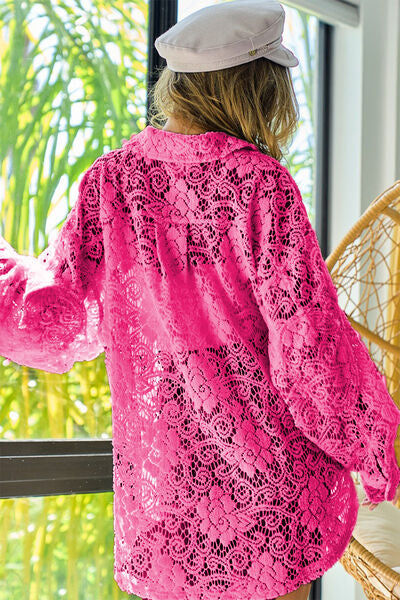Festival Vibes Lace Shacket
