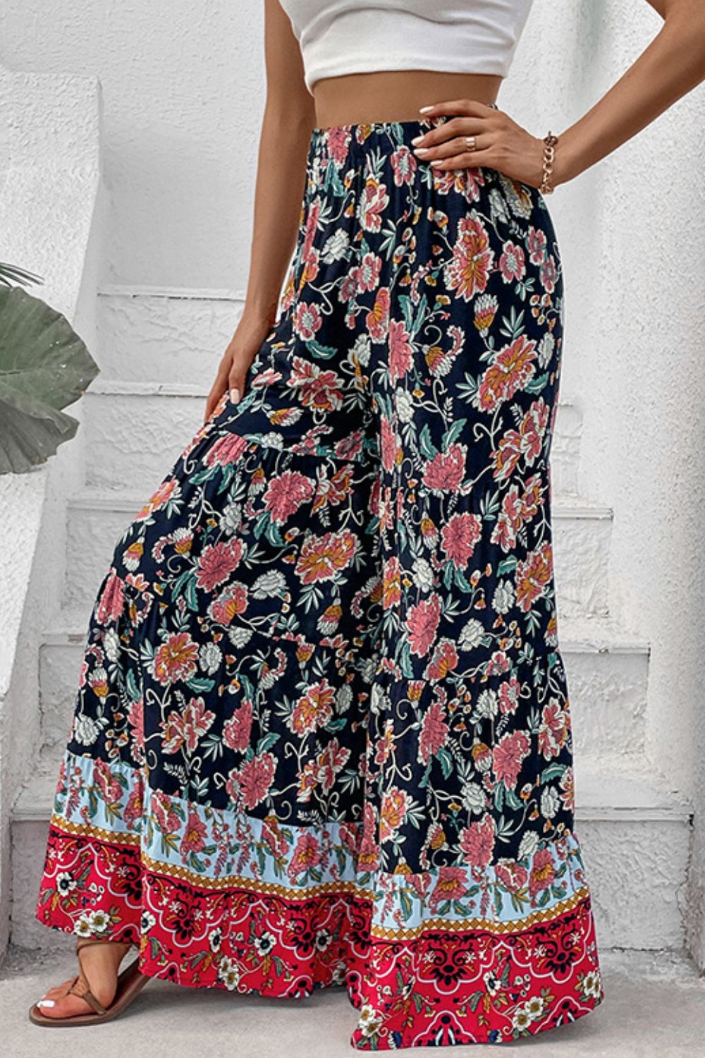 タグ付き FLOWER PRINT VELOUR PANTS 直近モデル Kew Velvet Trousers-Multi, Blossom Flourish | Boden USA