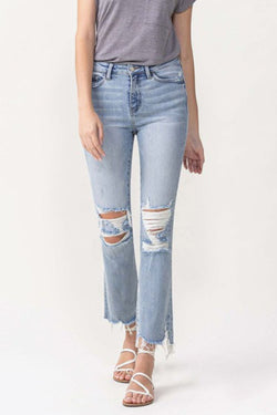 Vervet Wren High Rise Crop Flare Jeans