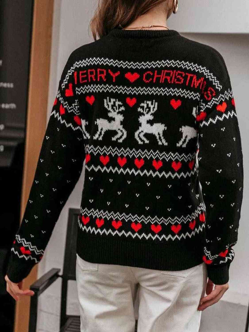North Pole Reindeer Sweater