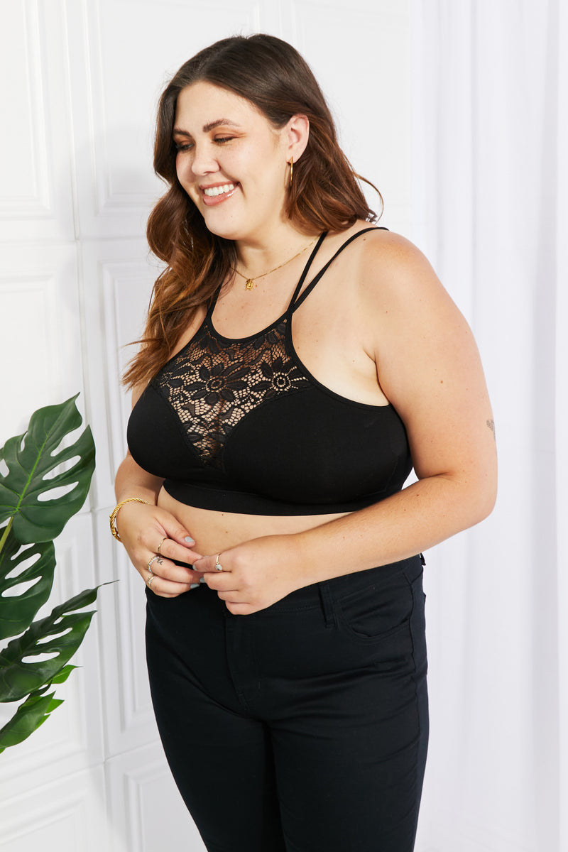 Plus Size Lace Bralette Padded Top – Pluspreorder