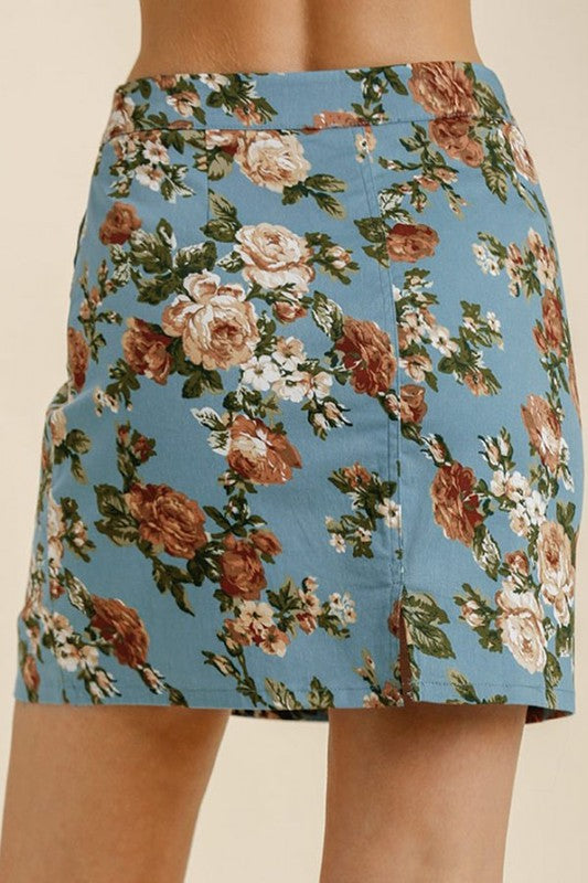 Floral Dancing The Night Away Skirt